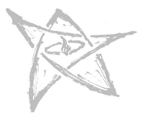 {Pentagram, eye 
with flame for pupil at centre}
