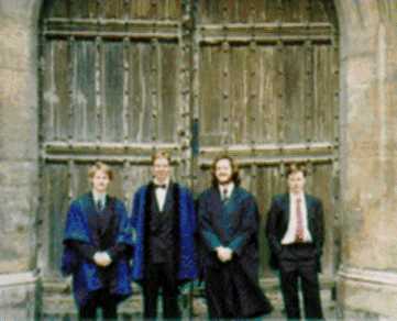 {Four of
group; TimC, TimC, Dom, Marcus and Mat, outside large gate}